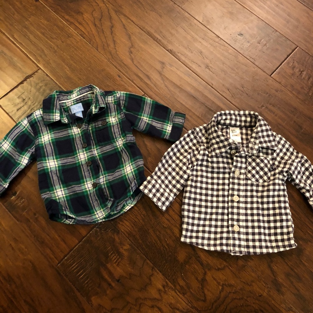 Lot of two boys button down shirts